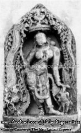Image of Jain Yakshi Ambika found at Karjagi Village