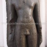 Ruined Tirthankar idol in kayotsarga - Jain Museum