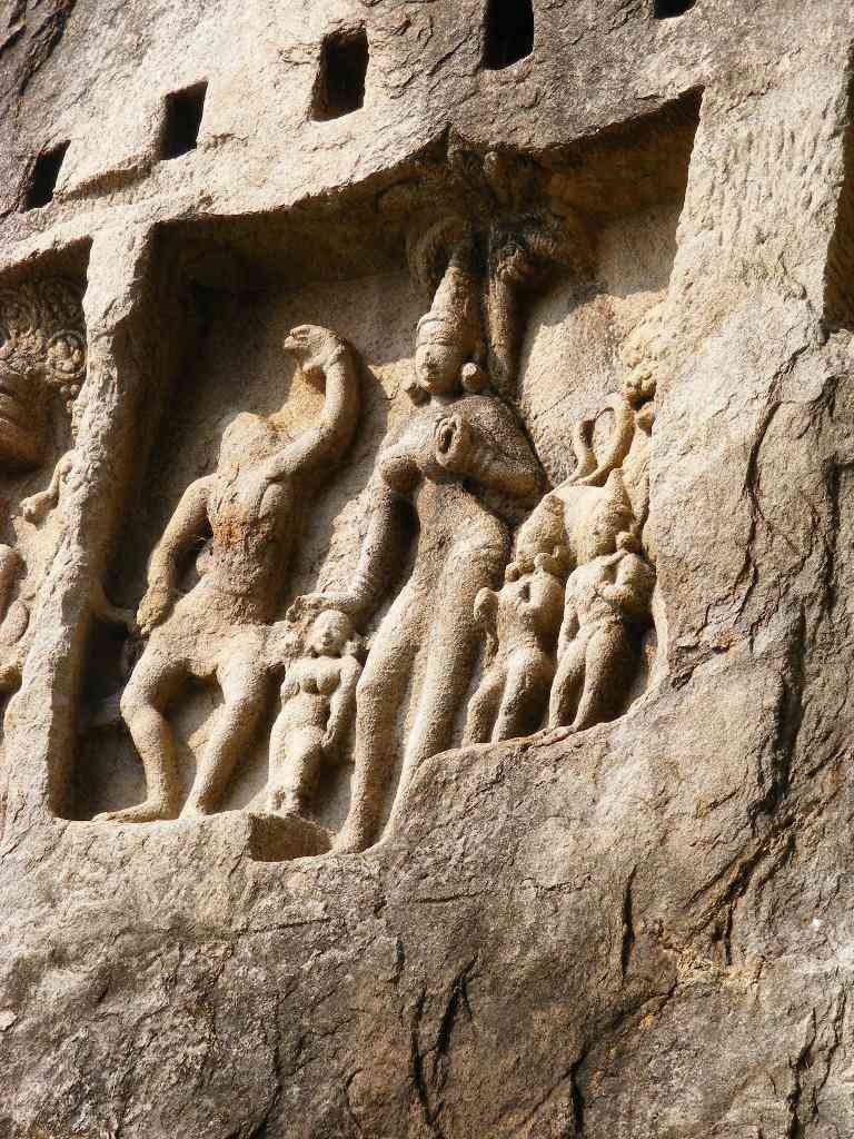 Kazhugumalai (Kalugumalai) Rock cut Jain carvings, Tamil Nadu.