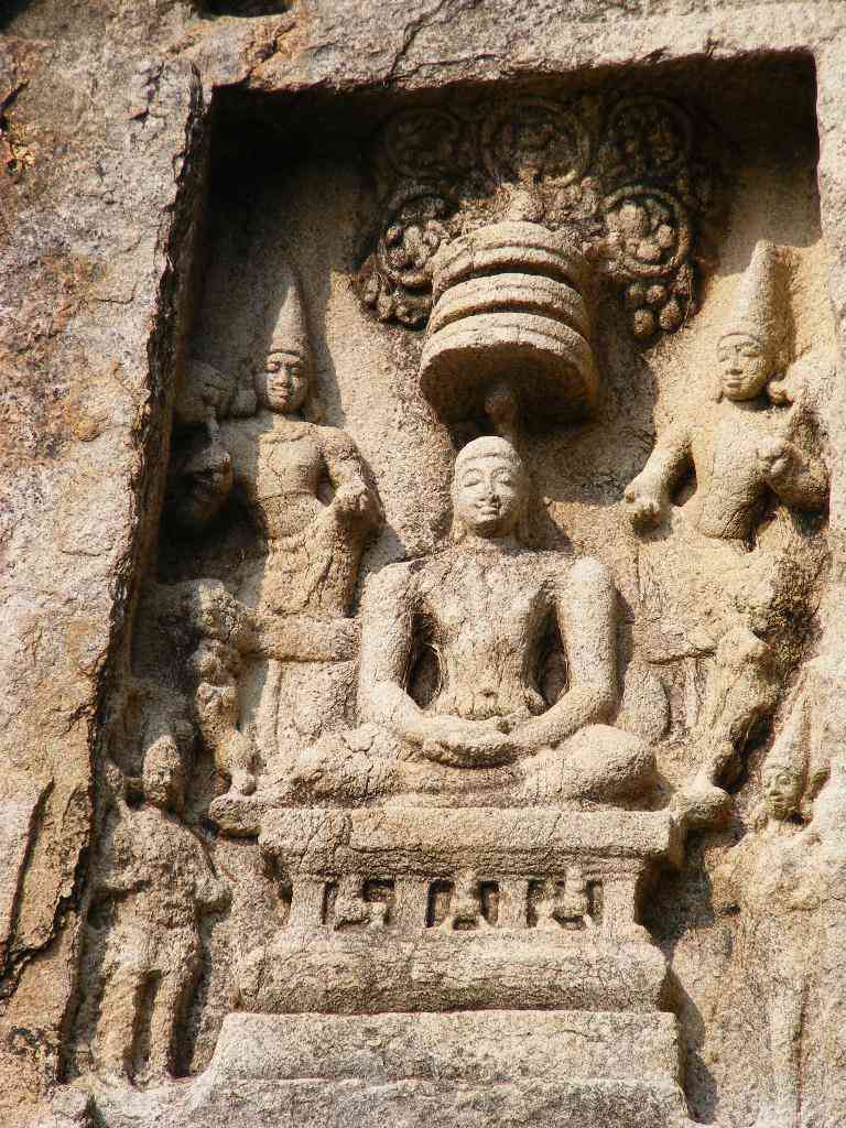 Kazhugumalai (Kalugumalai) Rock cut Jain carvings, Tamil Nadu.