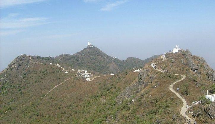A view of Jain Pilgrim site, Sammedha Shikarji, Jharkhand.
