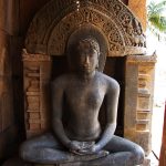 Tirthankar in Paryankasana, Shanthinath Basadi, Kambadahalli.