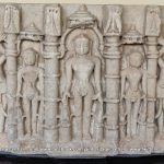 Marble Idol of Jain Tirthankaras in Kayotsarga 15th-16th century.