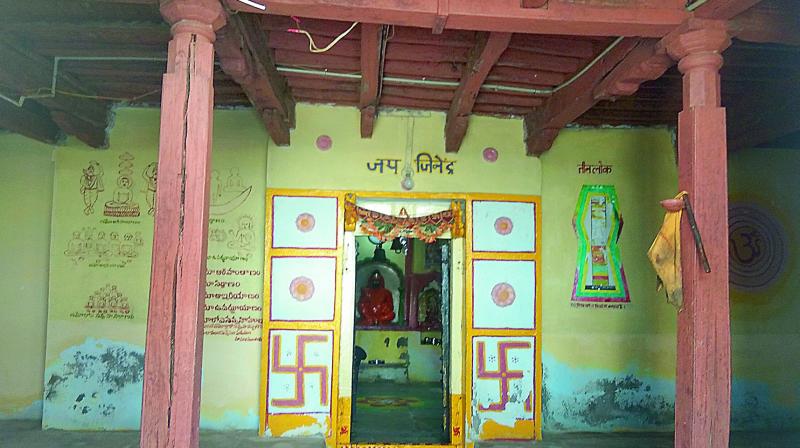 Digambar Jain Temple at Jogipeta, Medak District, Telangana.