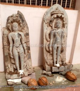 The two Parshwanath Tirthankar Idols kept besides the Chandranath Digambar Jain Temple.