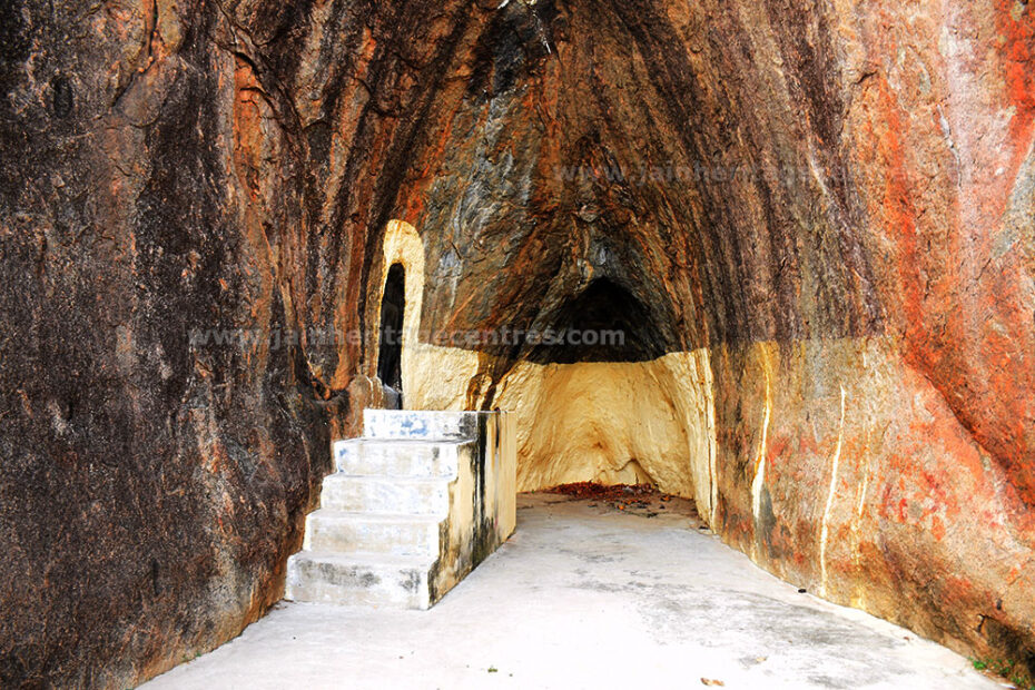 A view of the Jain Cave
