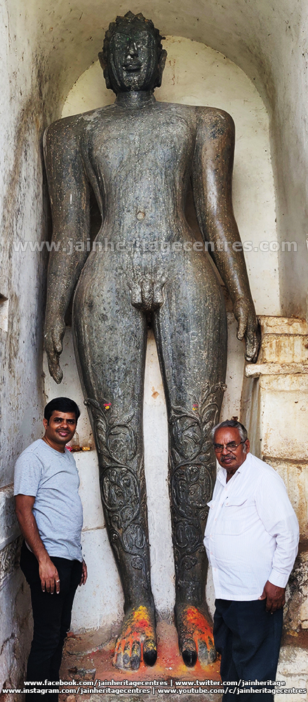Researchers Nitin H P & Dr. H.A.Parshwanath at Basadi Hosakote.