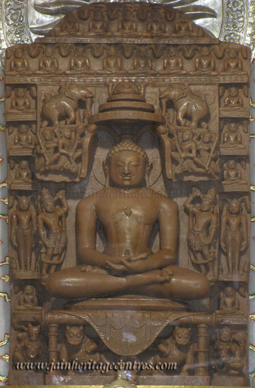 Tirthankar Adinath in Padmasana, Sri Digambar Jain Temple at Ranila.