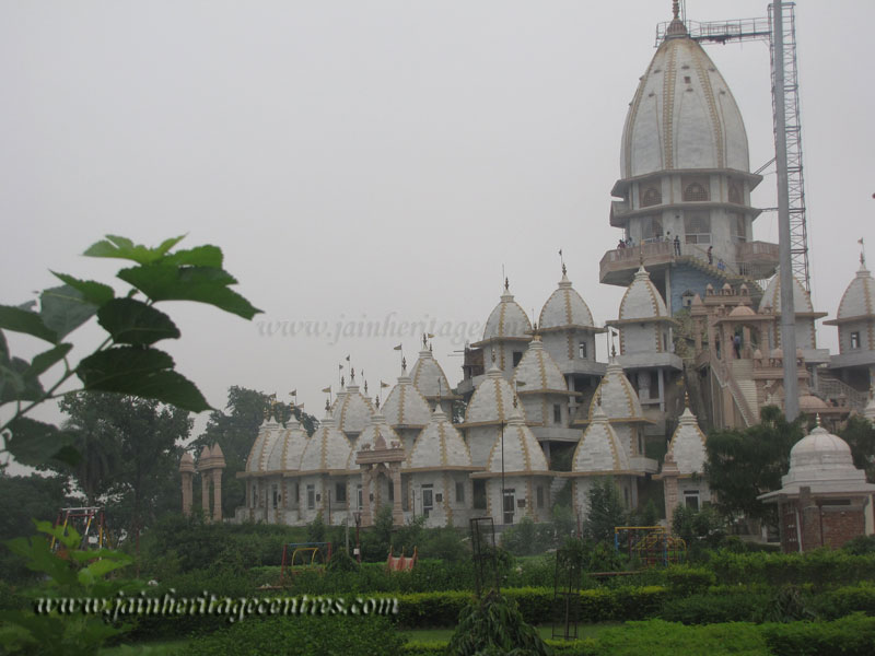 A view of Kailash Parvat Mandir at Hastinapur.