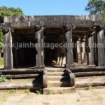 Front view of Sri Parshwanath Digambar Jain temple at Sringeri.