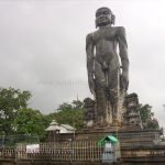 Monolithic statue of Lord Bahubali at Dharmasthala.