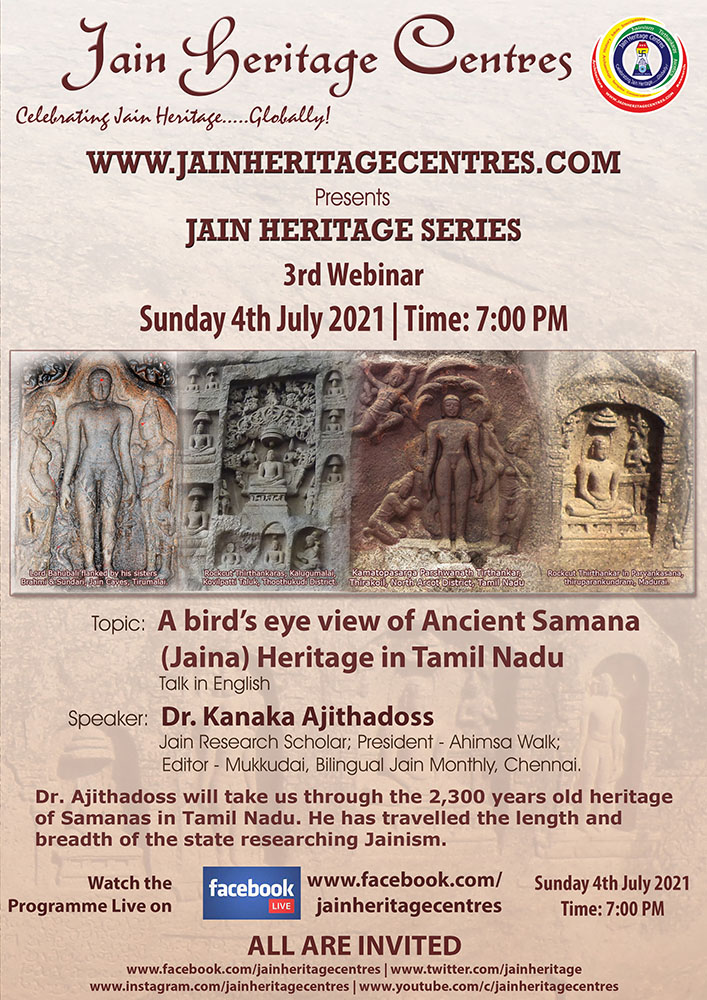 Webinar on Ancient Samana (Jaina) Heritage in Tamil Nadu 