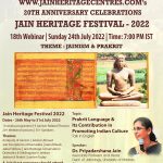 English Webinar Prakrit Language and Its Contribution in Promoting Indian Culture