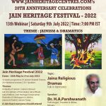 Webinar on "Jaina Religious Dramas" - Jain Heritage Festival 2022